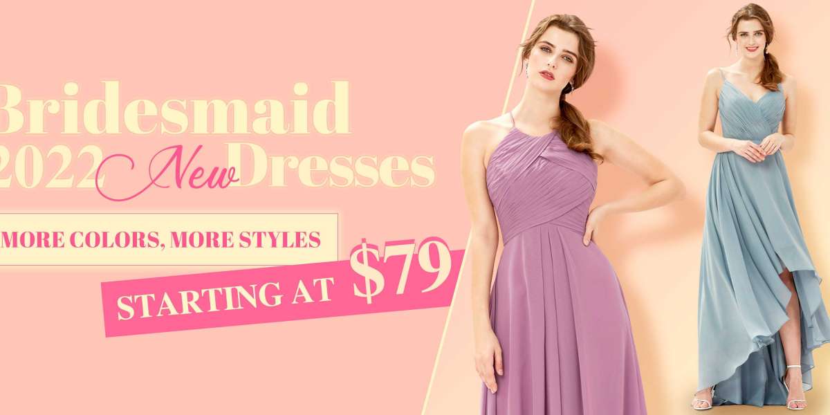Choose Vibrantly Purple Bridesmaid Dress For The Trendy