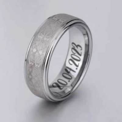 Engraved Wedding Celtic Band Ring Profile Picture